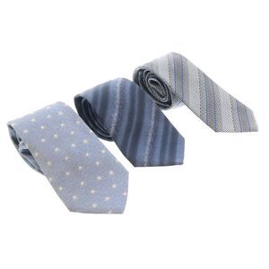Emporio Armani Multicolor Assorted 100% Silk Tie Collection-Set of 3